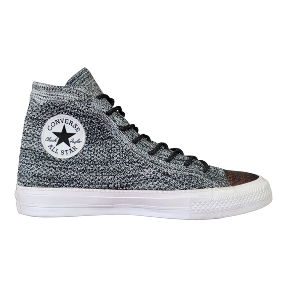 CONVERSE Mens 8 Womens 10, CTAS 2 Hi Flyknit Shoes 157510C All Star Chuck Taylor - Picture 6 of 13